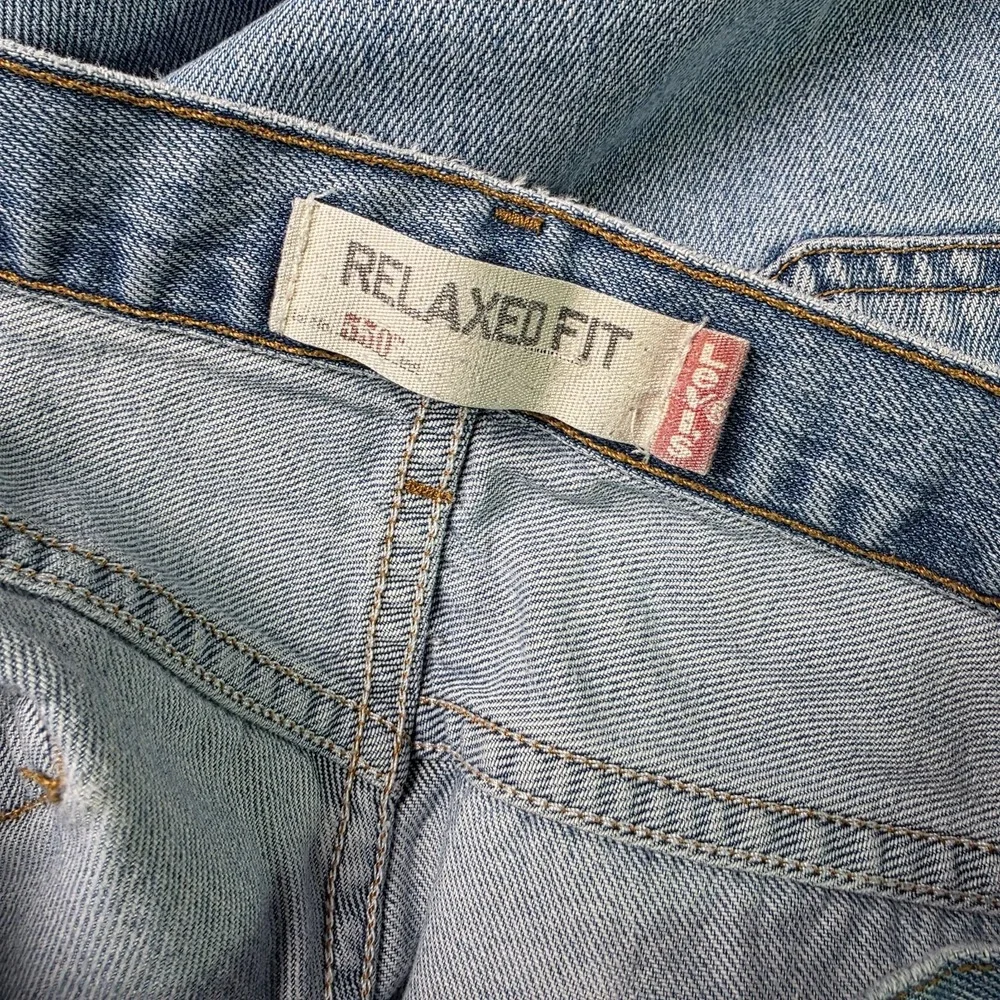 Vtg Y2K Levis 550 Jeans Mens 36x32 Fit 33x31 Relaxed Light Wash Skater Hip Hop